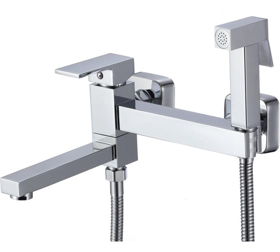 Изображение товара Смеситель с гигиеническим душем и поворотным изливом D-Lin хром D181201