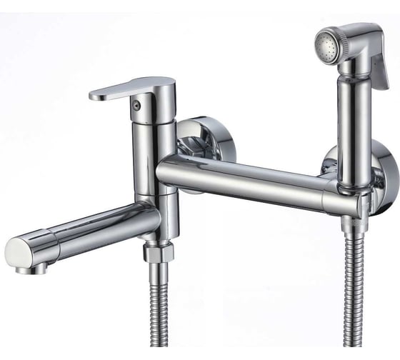 Изображение товара Смеситель с гигиеническим душем и поворотным изливом D-Lin хром D181202