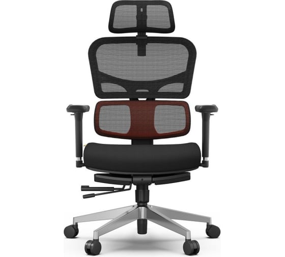 Изображение товара Эргономичное компьютерное кресло FoxGear NETZ модель X, черный FG-NETZ-X-BK