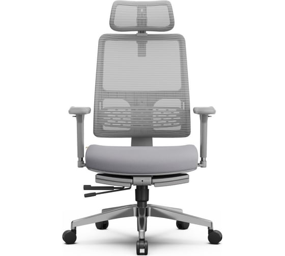 Изображение товара Эргономичное компьютерное кресло FoxGear NETZ модель M, серый FG-NETZ-M-GY