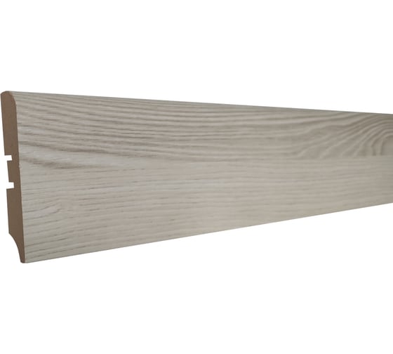 Изображение товара Плинтус Смартпрофайл Стронг 80М (80 мм; 2.4 м; МДФ; Ривьера айс) GRACE УТ000062024