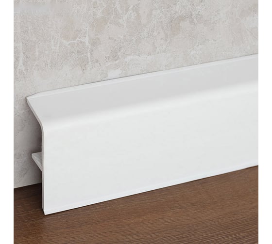 Изображение товара Плинтус ПВХ GRACE Smartprofile АКВА 37 95х37мм 2,2м для труб отопления до 25 мм УТ000072298