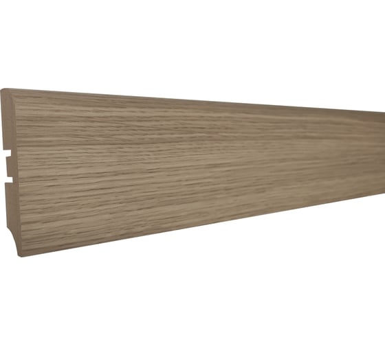 Изображение товара Плинтус Смартпрофайл Стронг 80М (80 мм; 2.4 м; МДФ; Дуб мелинга капучино) GRACE УТ000062016