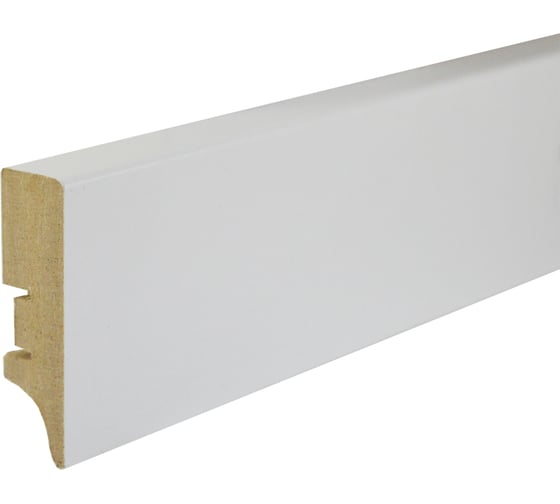 Изображение товара Плинтус Смартпрофайл Пеинт 60 (60 мм; 2.4 м; МДФ; Белый под покраску) GRACE УТ000018292