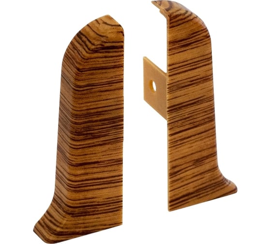 Изображение товара Заглушка для плинтуса Рико Лео (25 пар; 56 мм; левая/правая; ПВХ; Дуб лионский) GRACE УТ000010873