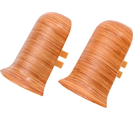 Изображение товара Угол наружный для плинтуса Рико Лео (25 пар; 56 мм; ПВХ; Дуб янтарный) GRACE УТ000010022