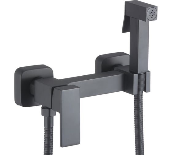 Изображение товара Смеситель с гигиеническим душем D-Lin, черный D180201-A