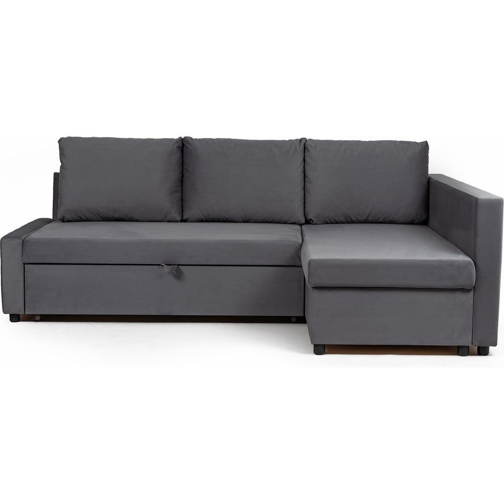 Изображение товара Угловой диван-кровать Divan24 Траумберг, серый Veluta Lux 32 70310421