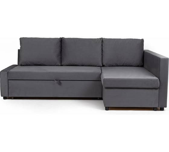 Изображение товара Угловой диван-кровать Divan24 Траумберг, серый Veluta Lux 32 70310421