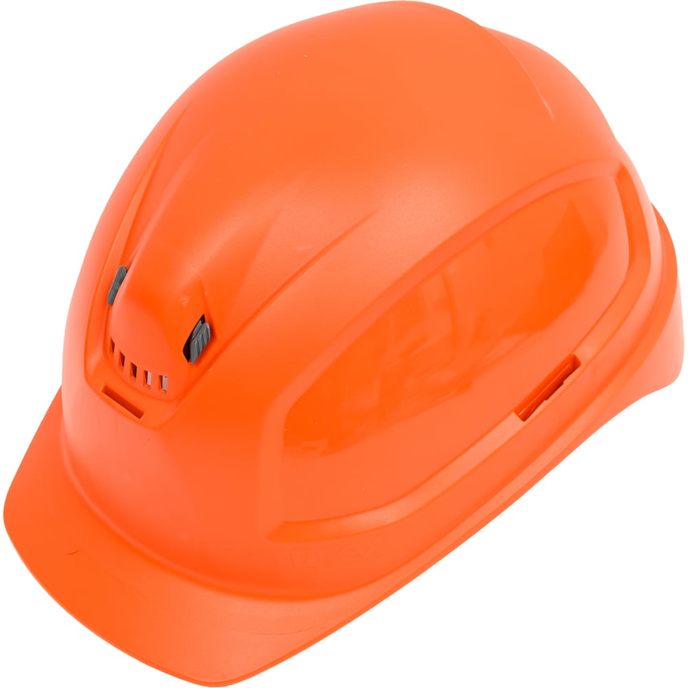 Изображение товара Каска Uvex Феос B-WR оранжевая храповик с вентиляцией и козырьком