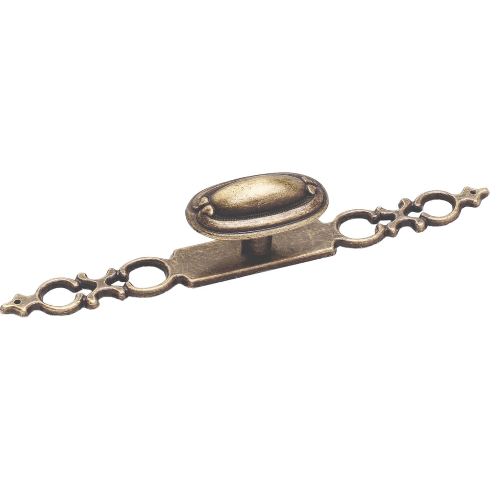 Изображение товара Ручка-кнопка с накладкой MF K6269 бронза античная декоративная