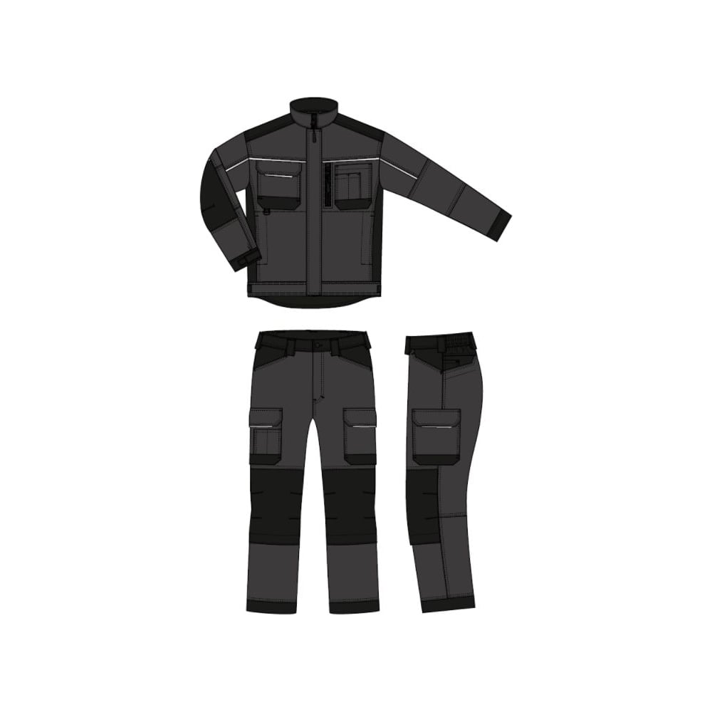 Костюм URSUS "ГОРОД" куртка/брюки, цвет темно-серый/черный, размер 44-46, рост 182-188 КОС109-Т.СЕРЫЙ/ЧЕРНЫЙ/44-46, 182-188