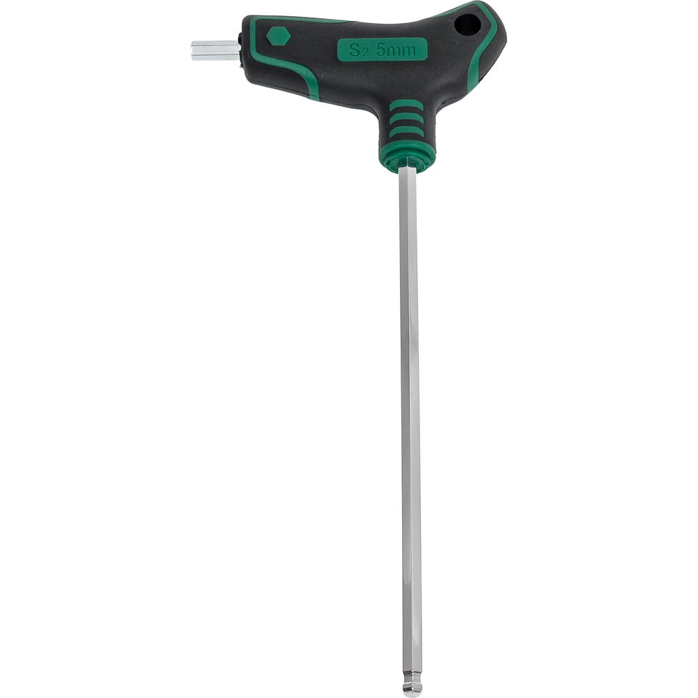 Изображение товара Г-образный шестигранный ключ VATA SW5 с пластмассовой ручкой 75 и 205 мм