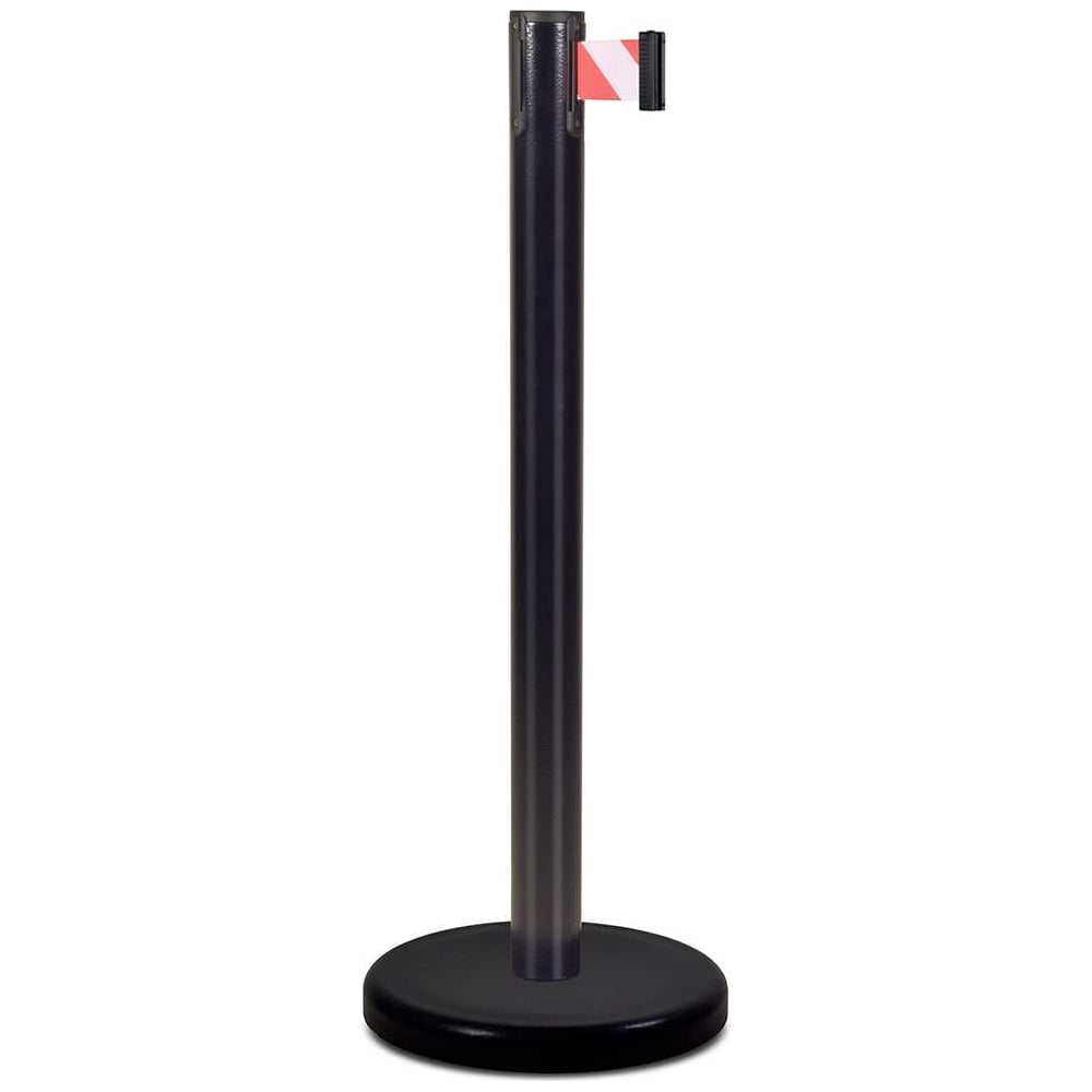 Изображение товара Стойка ограждения Rusbarrier с лентой 4,5 м BSLN-X87635 BLACK red/whitе BSLN-X87635 BLACK red/white