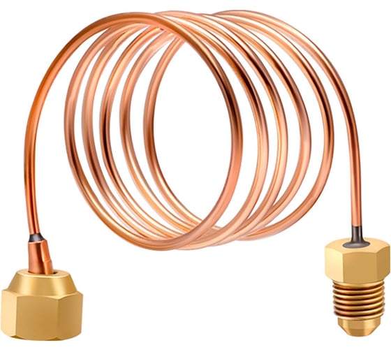 Изображение товара Трубка капиллярная для РД/РДД РОСМА G1/4-G1/4 внутренняя накидная гайка-НР, длина 1м D900-00770