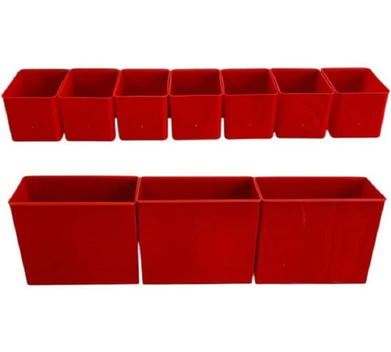Изображение товара Набор лотков ACCURATE 70x53x50 мм 7 шт., 126x60x100 мм 3 шт., планка 350 мм 2 шт. ЛМК1+3 наб