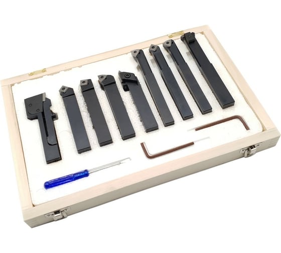 Изображение товара Комплект резцов со сменными пластинами (9 шт; 20х20 мм) ТЕХНОРЕАЛ МА400021525