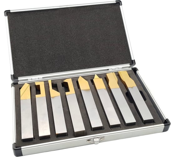 Изображение товара Комплект резцов HSS TiN (8 шт; 16х16 мм) ТЕХНОРЕАЛ МА400022550