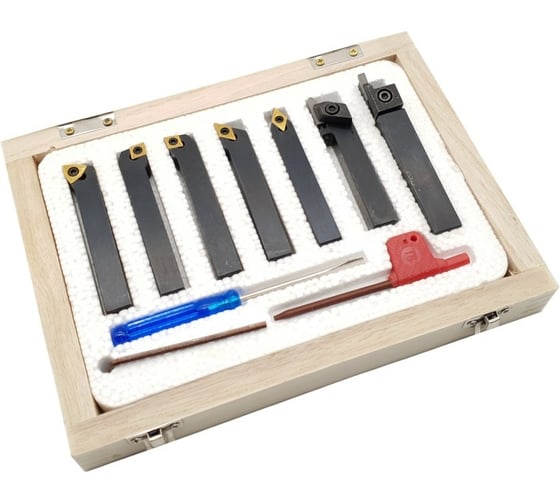 Изображение товара Комплект резцов со сменными пластинами (7 шт; 10х10 мм) ТЕХНОРЕАЛ МА400021510