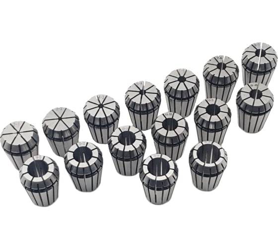 Изображение товара Комплект цанг ER 25 (15 шт; 2-16 мм) ТЕХНОРЕАЛ МА320051024