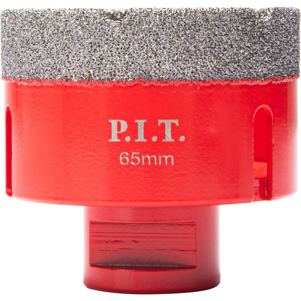 Изображение товара Коронка алмазная по керамограниту P.I.T. 65 мм, M14, сухое сверление, вакуумная пайка AMAS18-0065