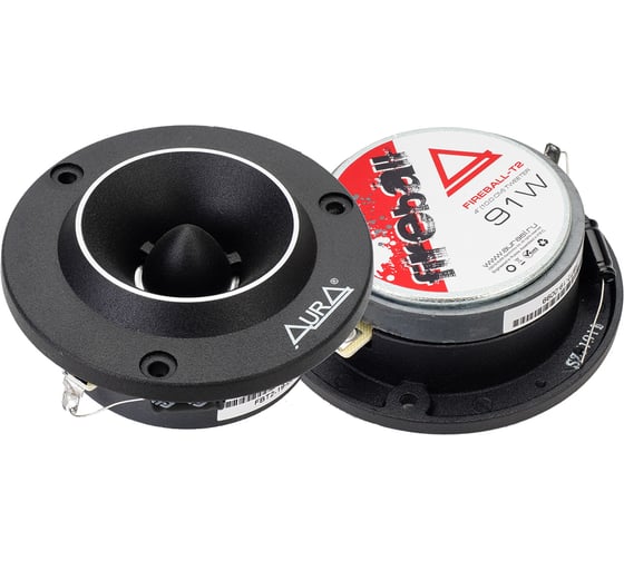 Изображение товара 4 ВЧ-драйвер AURA 4 Ом, 3000Hz-20kHz, 100дБ, 51/91 Вт, 1 катушка, монтажная глубина 28 мм Fireball-T2