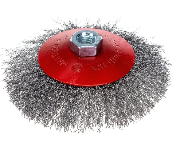 Изображение товара Щетка металлическая тарелка (125 мм; М14) для УШМ ЕРМАК 656-043