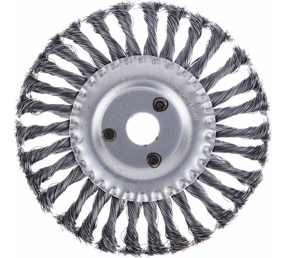 Изображение товара Щетка металлическая дисковая (175х22 мм; крученая проволока) для УШМ ЕРМАК 656-052