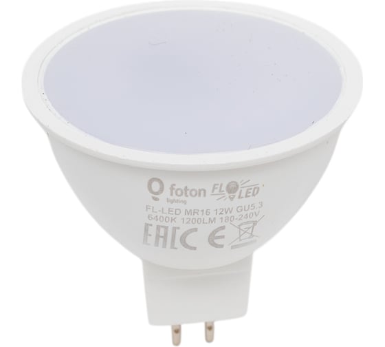 Изображение товара Лампа FL-LED MR16 12W 220V GU5.3 6400K 50xd50 1200Лм FOTON_LIGHTING 615244