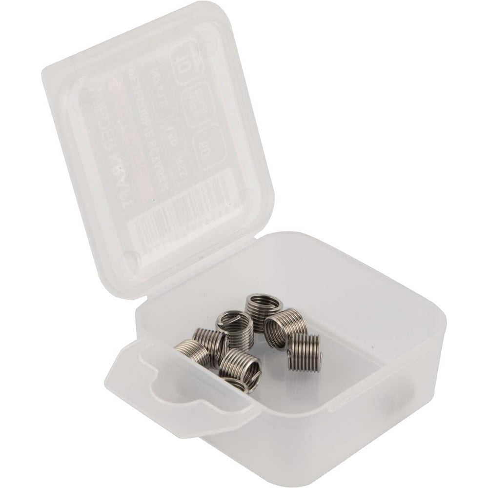 Изображение товара Набор вставок резьбовых WIEDERKRAFT M7x1.0, 1,5d, 10 предметов WDK-IN0710