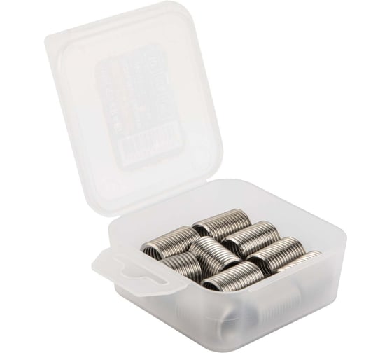 Изображение товара Набор вставок резьбовых WIEDERKRAFT UNC 1/2-13, 2,5d, 10 предметов WDK-INI012132