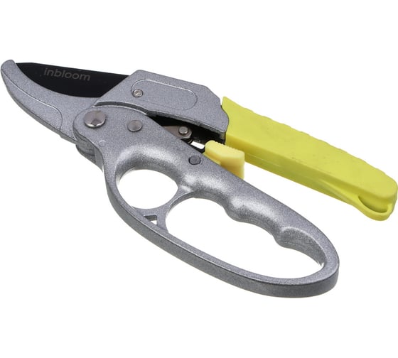 Изображение товара Секатор садовый Inbloom 20см, марганцевая сталь 65, алюминий, TPR 186-049