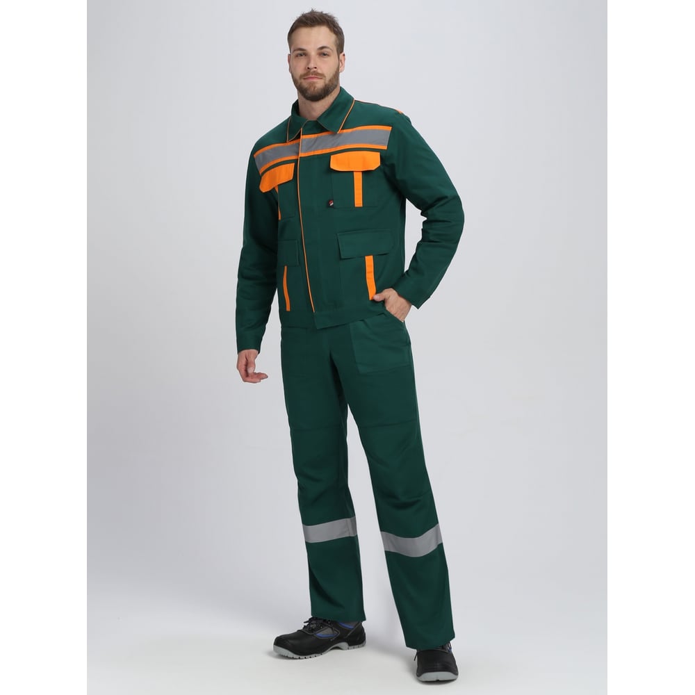 Изображение товара Костюм с брюками Факел Итрорис-1 т.зеленый/оранжевый для мужчин