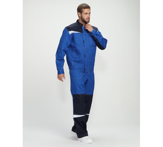 Изображение товара Костюм с п/к ФАКЕЛ 87488931 Строй-2 CH МВО ткань смесовая, 280 г/м2, васильковый/темно-синий 87488931.008