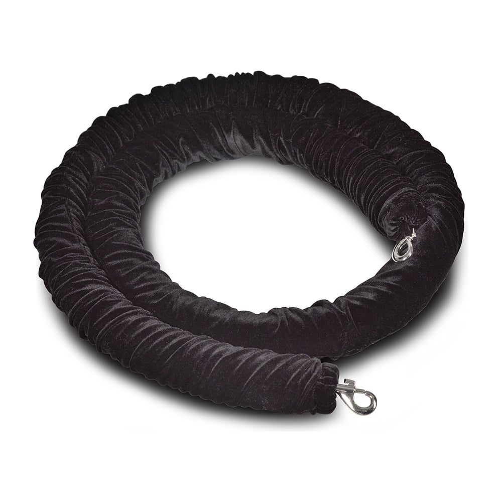 Изображение товара Декоративный бархатный канат Rusbarrier KBS-104515 черный