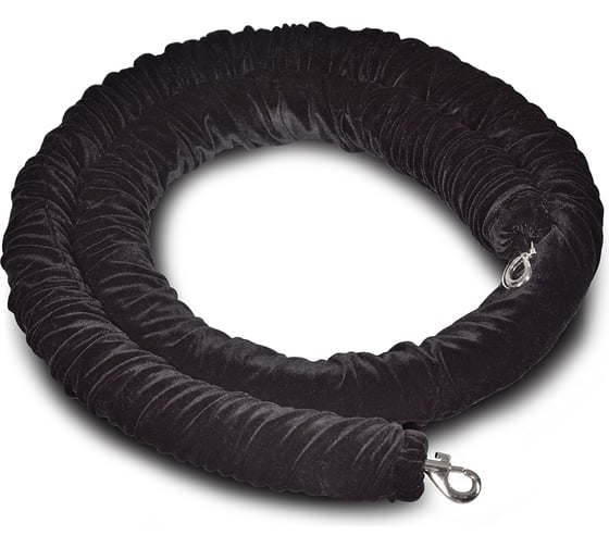 Изображение товара Декоративный канат бархатный Rusbarrier KBS-104515 black