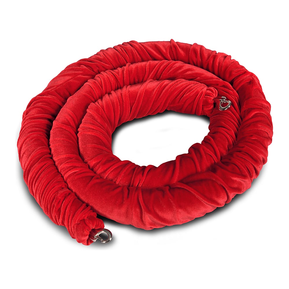 Изображение товара Декоративный бархатный канат Rusbarrier KBS-104515 красный 1.5 м для интерьера и улицы