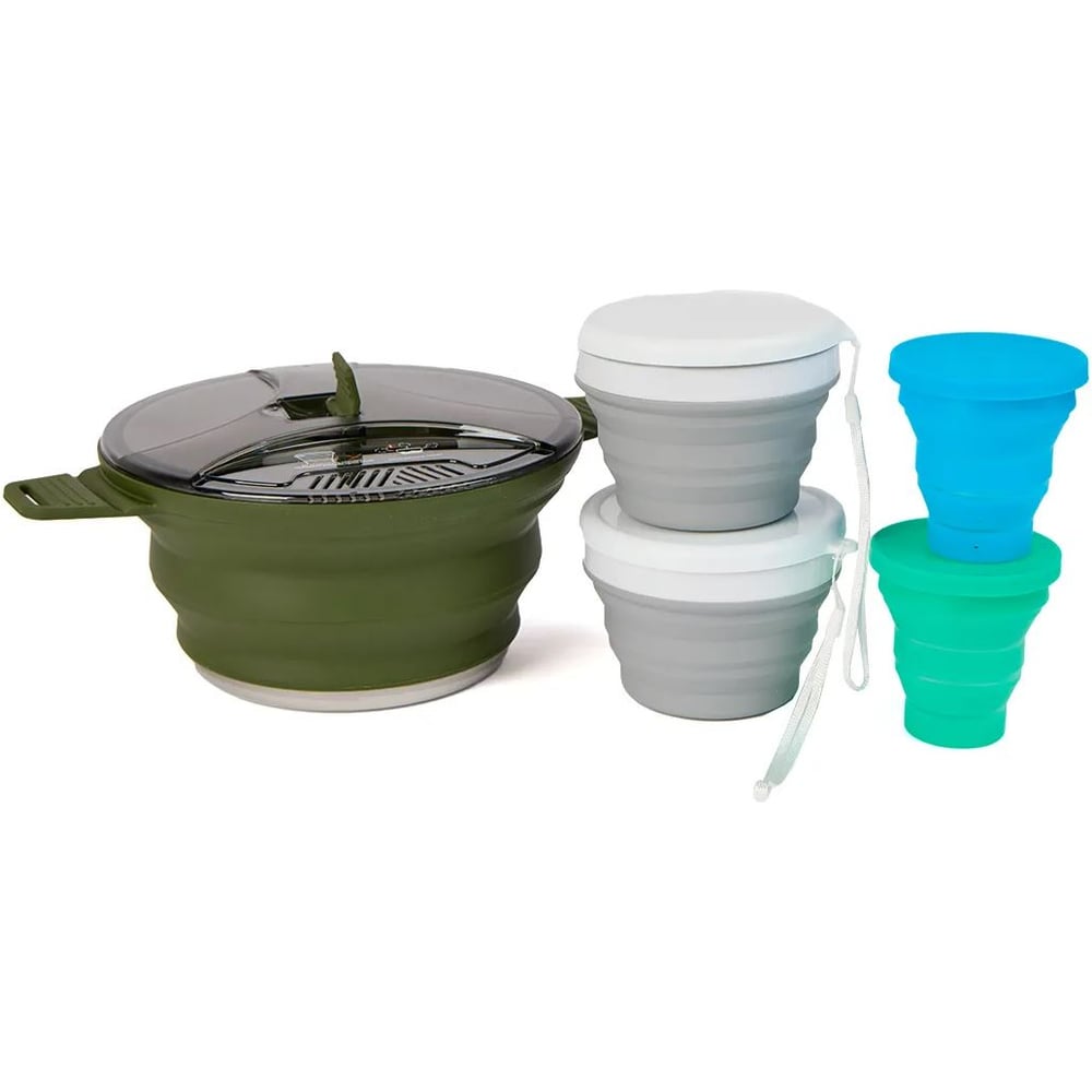 Изображение товара Набор посуды Btrace Компакт5 С0151 для путешествий и дома компактный комплект из 3 предметов