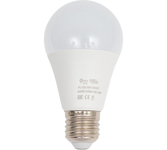 Изображение товара Лампа FL-LED A60 15W E27 6400К 220В 1500Лм 60x112мм FOTON_LIGHTING 615367