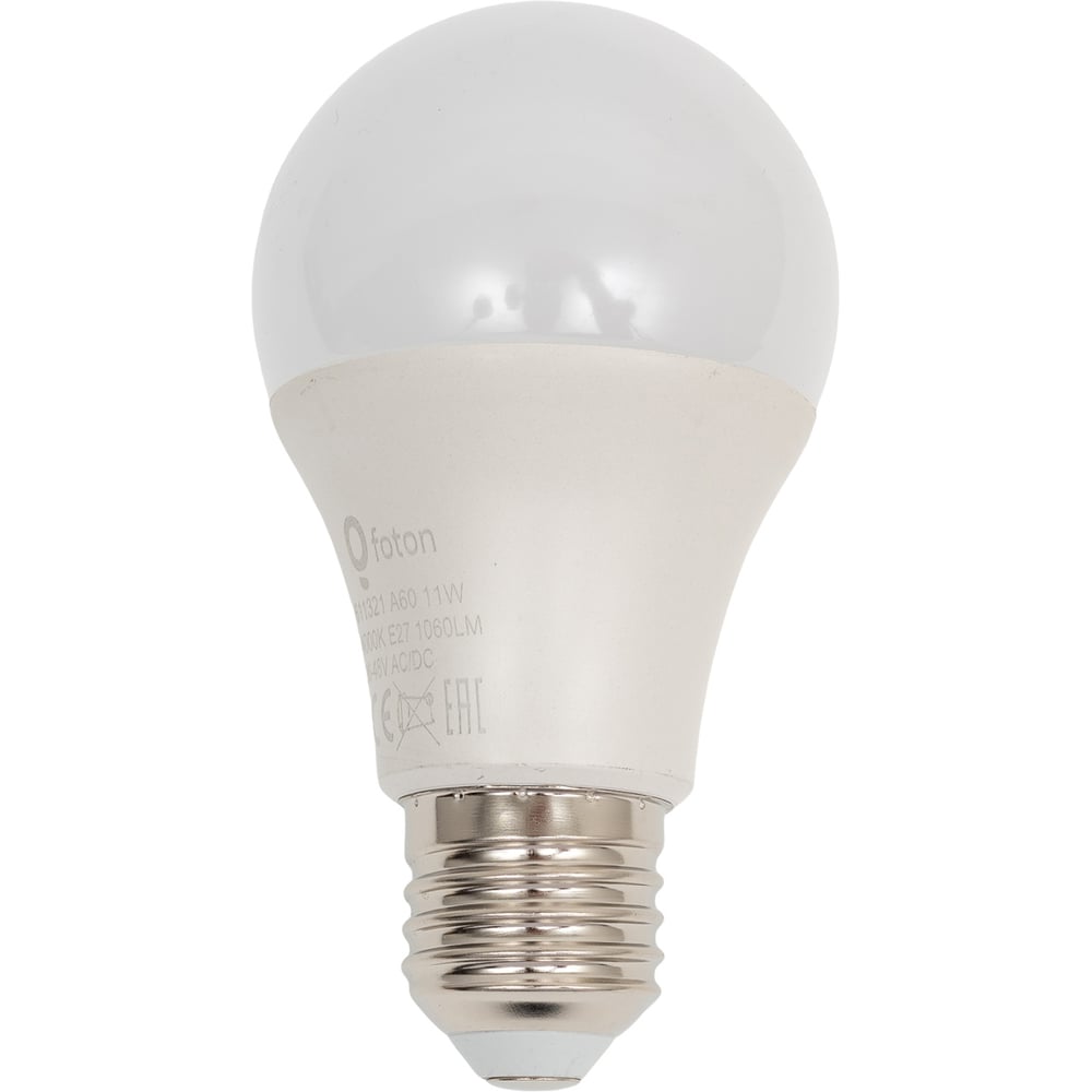 Изображение товара Светодиодная лампа E27 11W 4000K 1060Lm A60 FOTON_LIGHTING