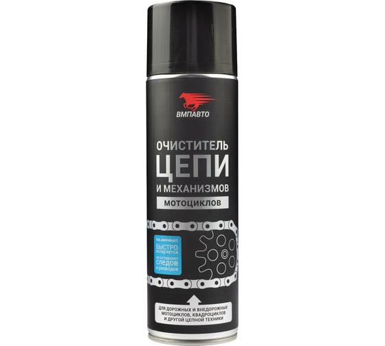 Изображение товара Очиститель цепи и механизмов мотоциклов ВМПАВТО 650мл флакон-аэрозоль 8410