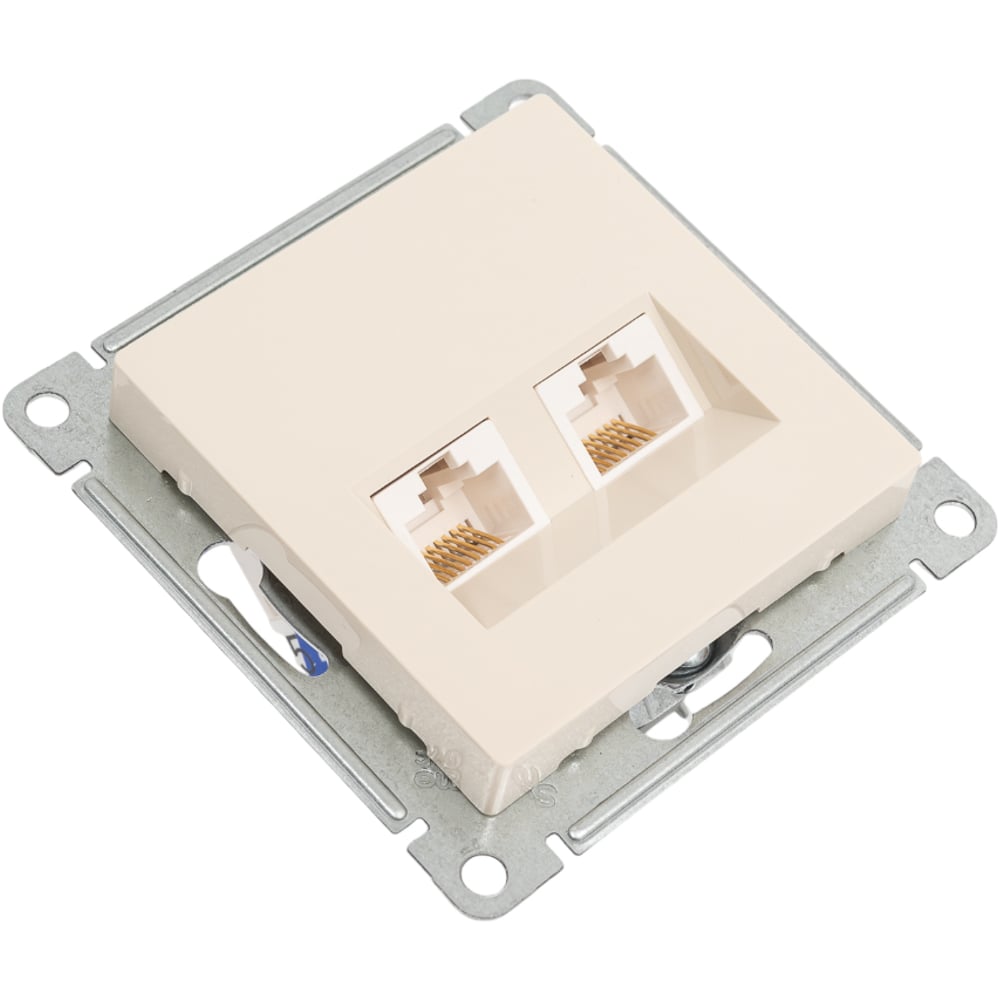 Изображение товара 2-местный механизм розетки RJ45 категории 5e AtlasDesign Systeme Electric