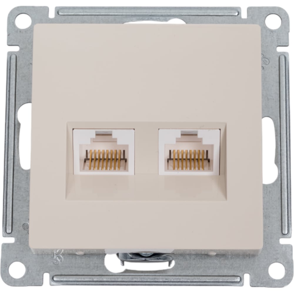 Изображение товара 2-местный механизм розетки RJ45 категории 5e AtlasDesign Systeme Electric