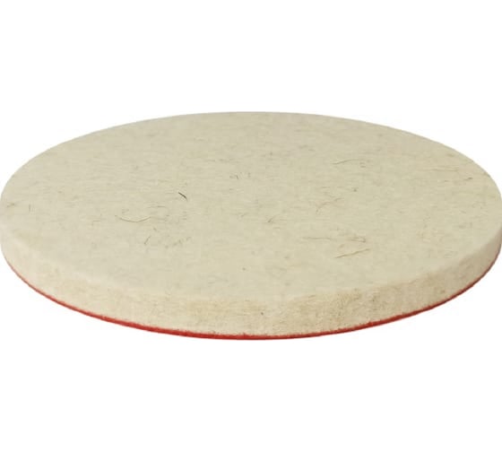 Изображение товара Круг полировальный 125х6 мм, войлок натуральный на липучке Diamond Industrial DIDPOL1256