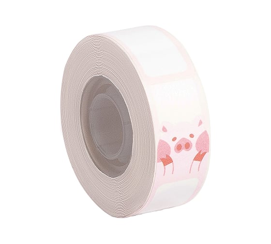 Изображение товара Этикетка для термопринтера Solution Print размер 14х50 мм, 130 шт., 3 дизайна (овечка, панда, свинка) 330916