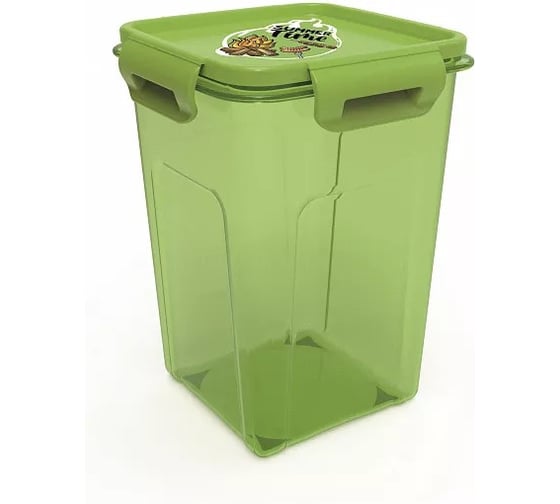 Изображение товара Контейнер квадратный Полимербыт Summer time 1.4 л 435731800