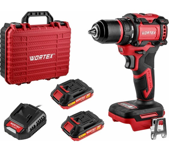 Изображение товара Аккумуляторная дрель-шуруповерт WORTEX BD 2025-1 DLi в чемодане, ALL1 XLT бесщеточная, 18 В, 50 Н*м, 2x2 А*ч, БЗП 13 м 1329838