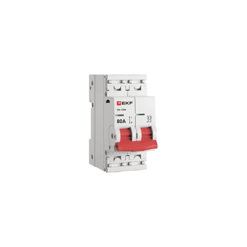 Выключатель нагрузки EKF ВН-125N 2Р 80А PROXIMA S1252080