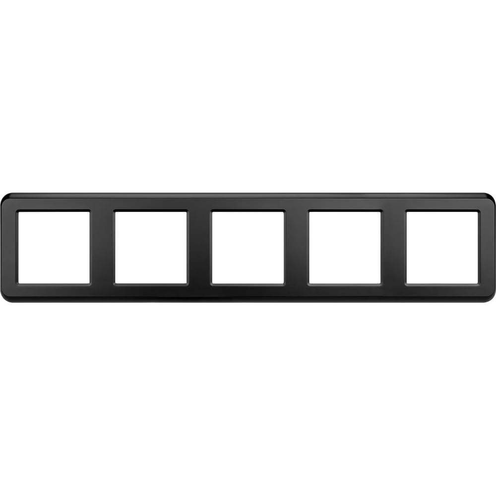Изображение товара Рамка Arlight пластиковая FRM-VERSA-PL-5-BK 1шт 045191