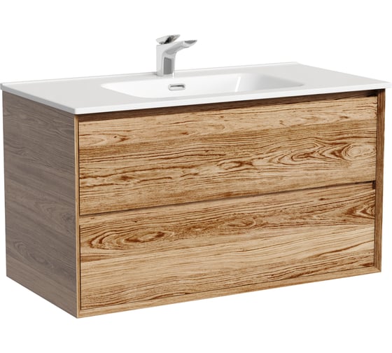 Изображение товара Подвесная тумба Sancos Marmi 2.0 890x445x520 с двумя ящиками оснащенными доводчиками скрытого монтажа, дуб чарльстон, арт. MR2.090ECH